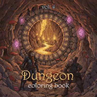 Fantasy Coloring Book vol. 4