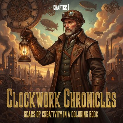 Steampunk Coloring Book chap. 1