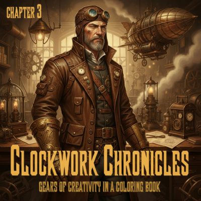 Steampunk Coloring Book chap. 3