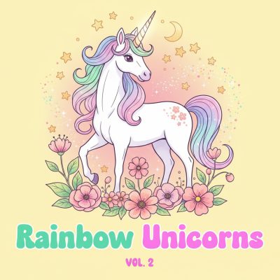 Unicorn Coloring Book vol. 02