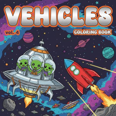 Vehicles Coloring Book vol. 4